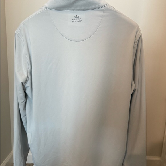 Peter Millar Pale Blue Quarter-Zip Performance Pullover - Picture 4 of 4